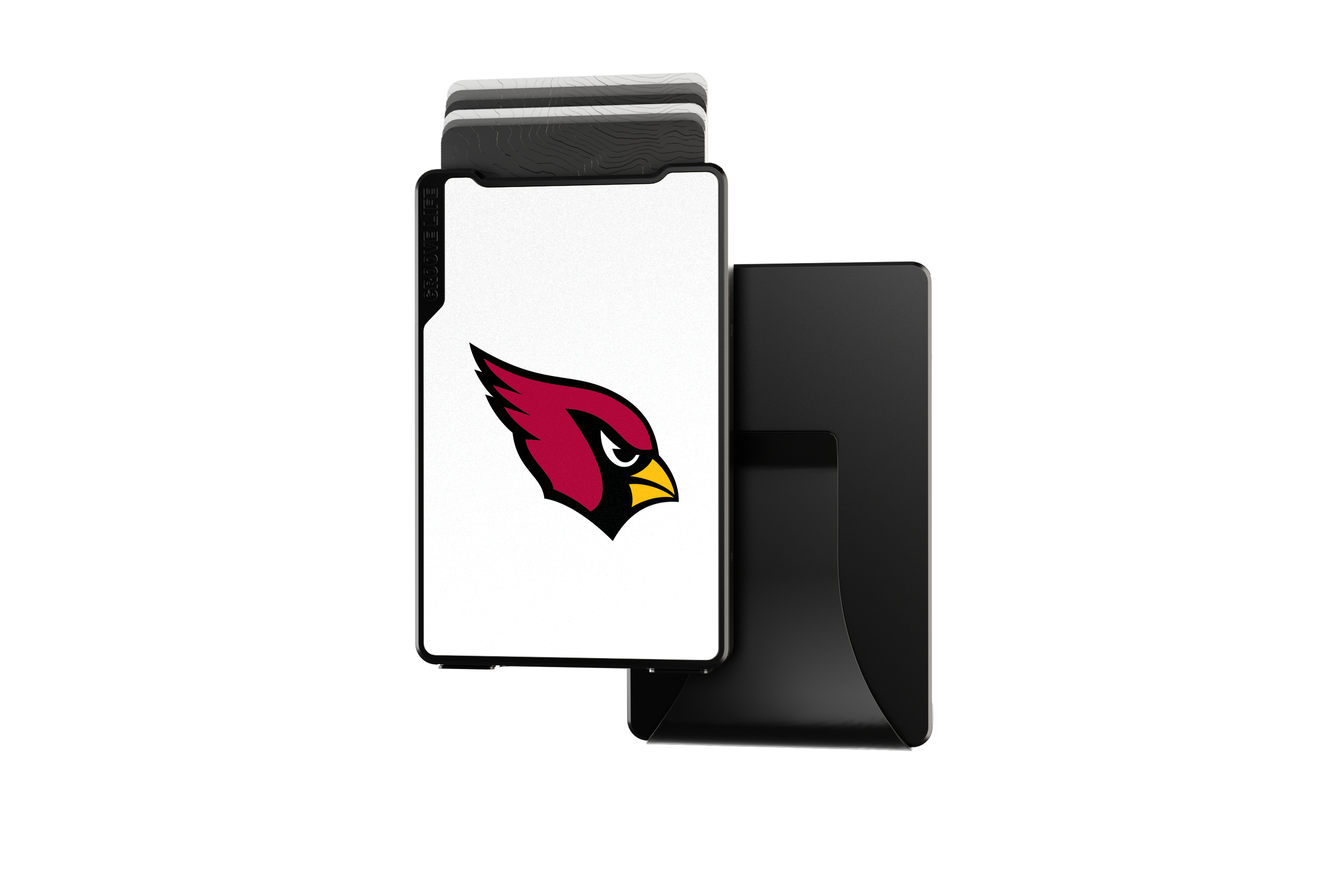 arizona cardinals groove wallet Money Clip Brown Leather Go Black Leather Go view 2