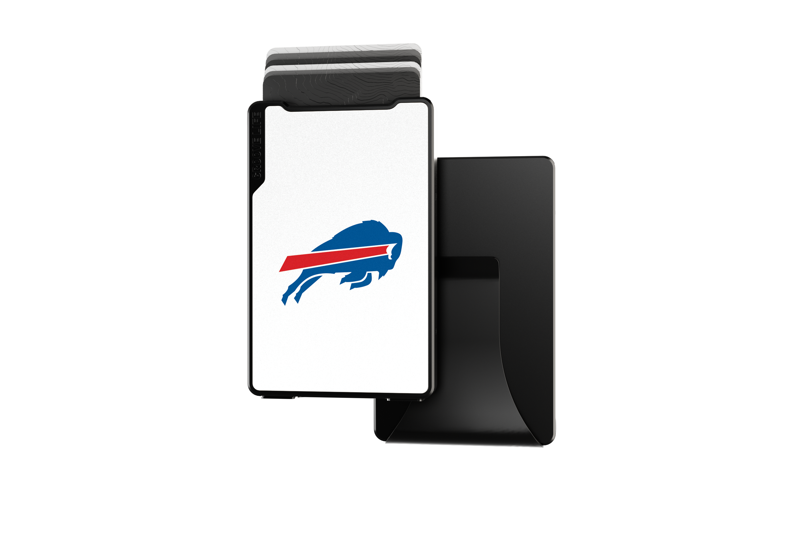 buffalo bills groove wallet Money Clip Brown Leather Go Black Leather Go view 2