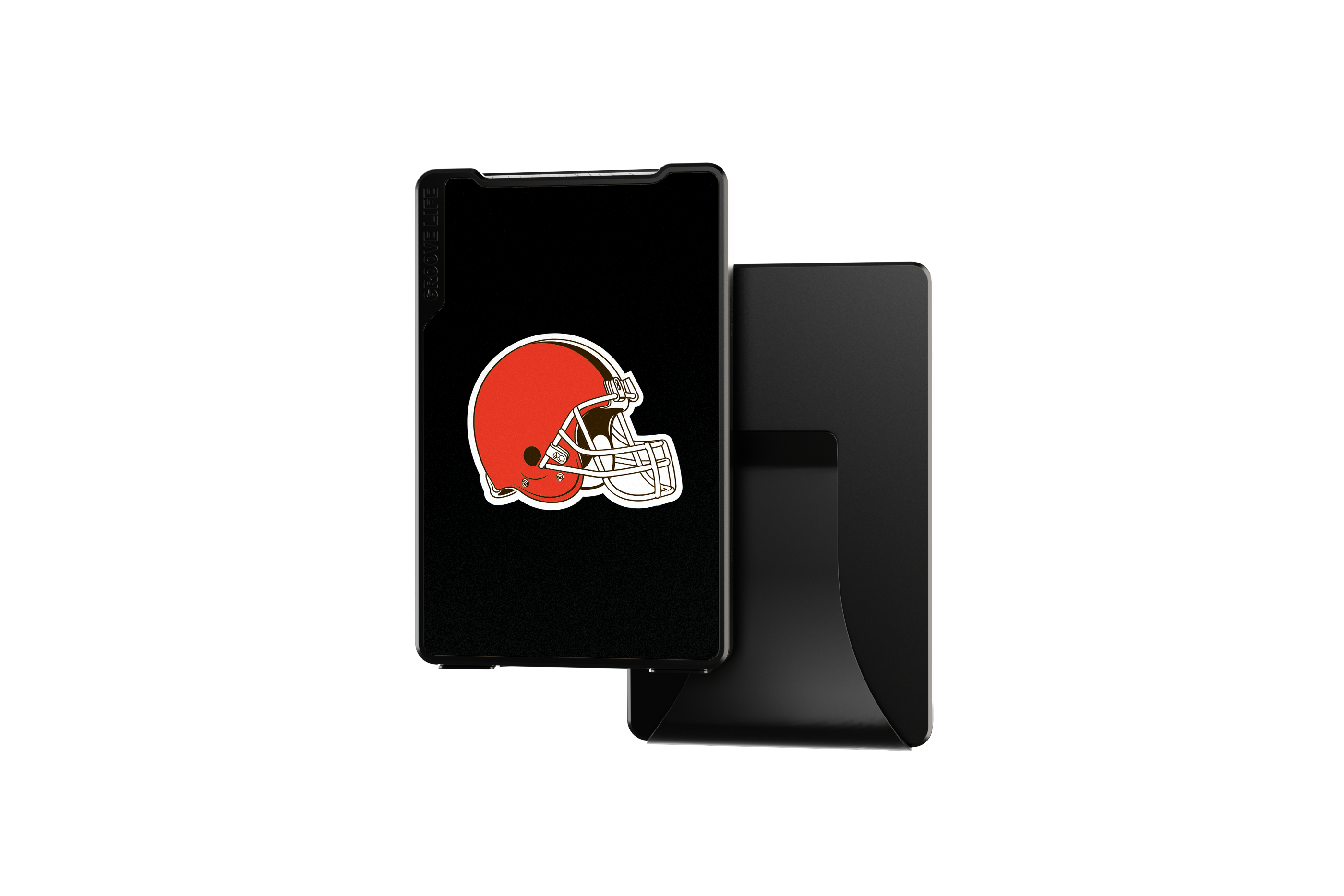 cleveland browns groove wallet Money Clip Brown Leather Go Black Leather Go view 1