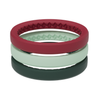 cranberry stackable ring view 1