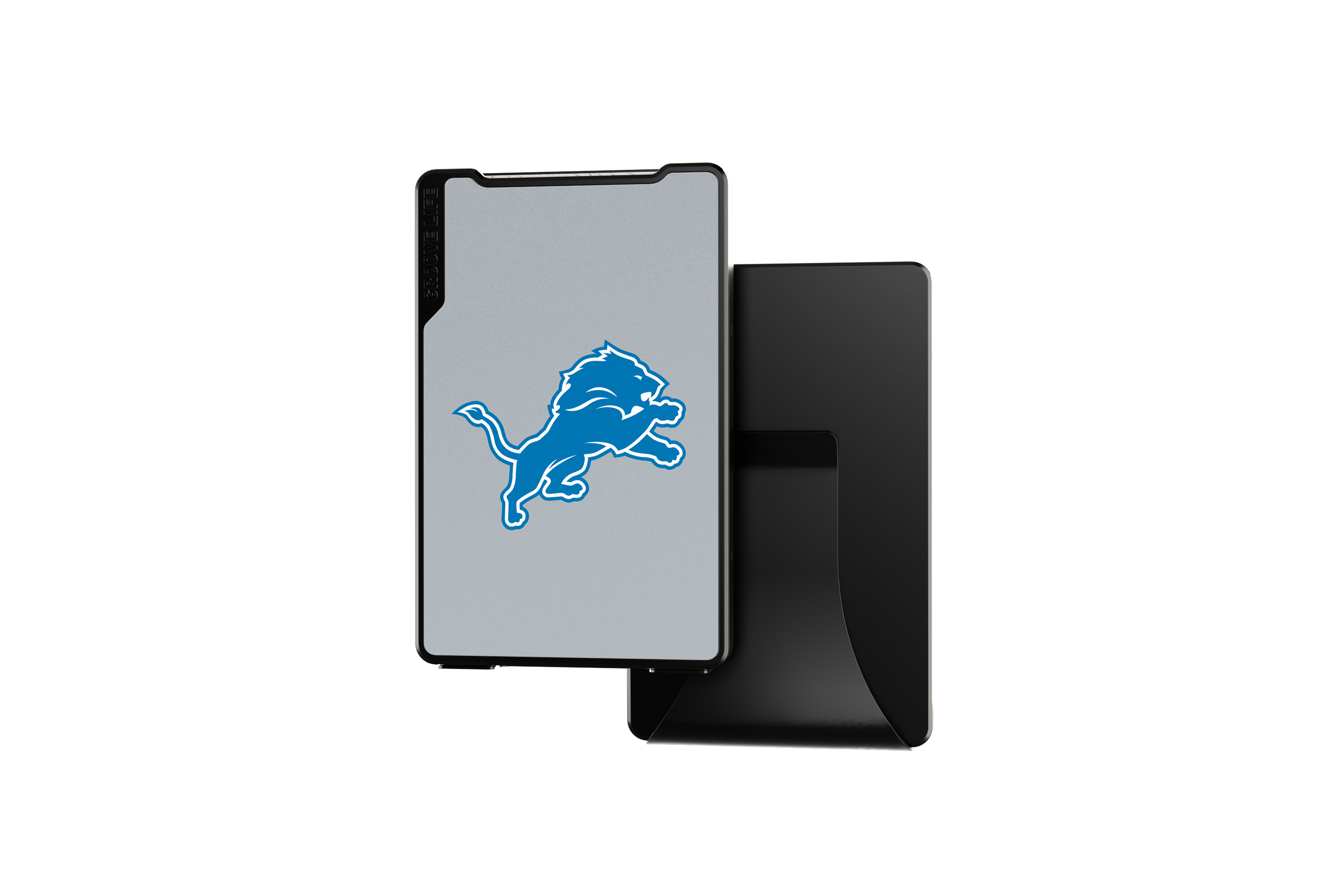 detroit lions groove wallet Money Clip Brown Leather Go Black Leather Go view 1