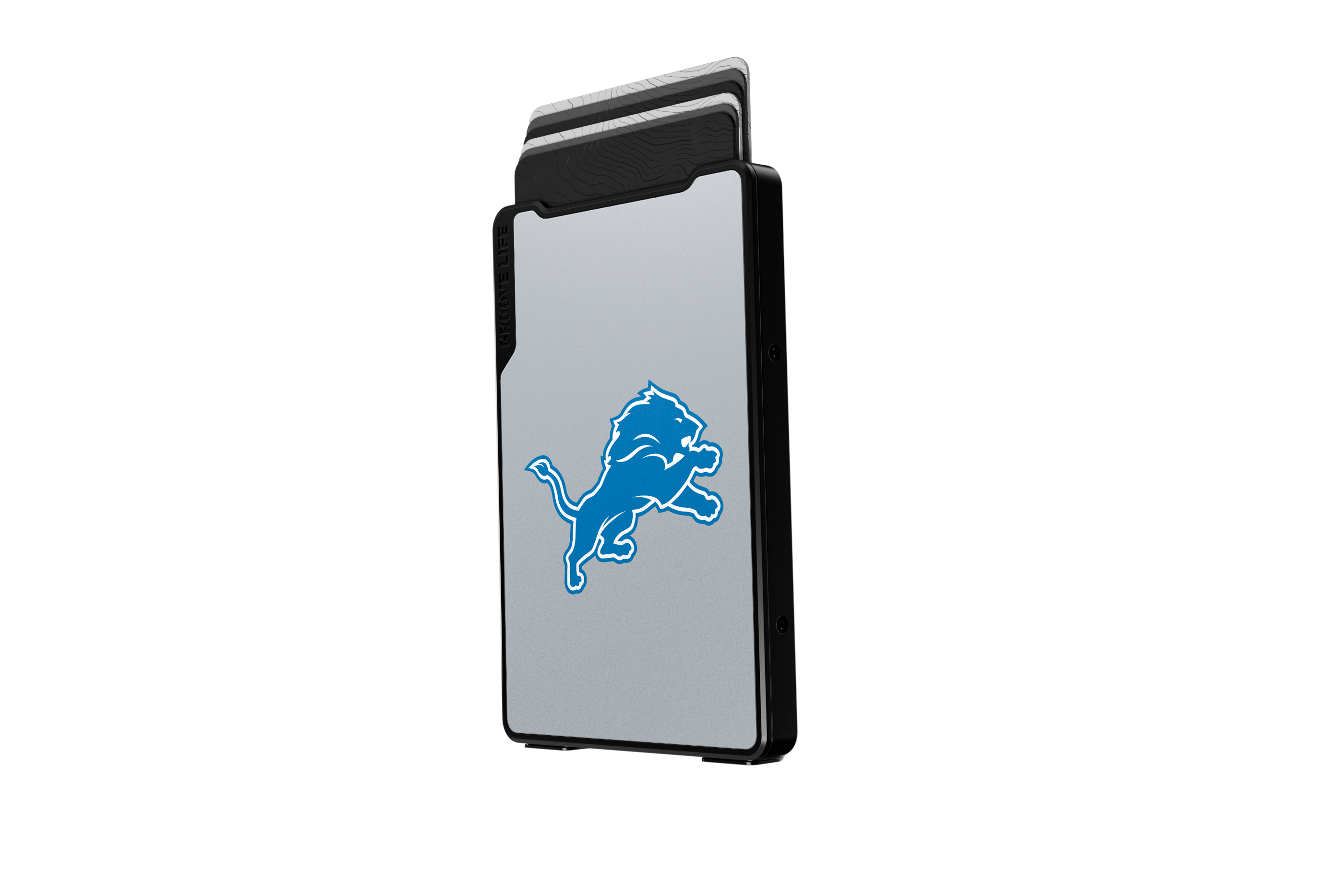 detroit lions groove wallet Money Clip Brown Leather Go Black Leather Go view 3