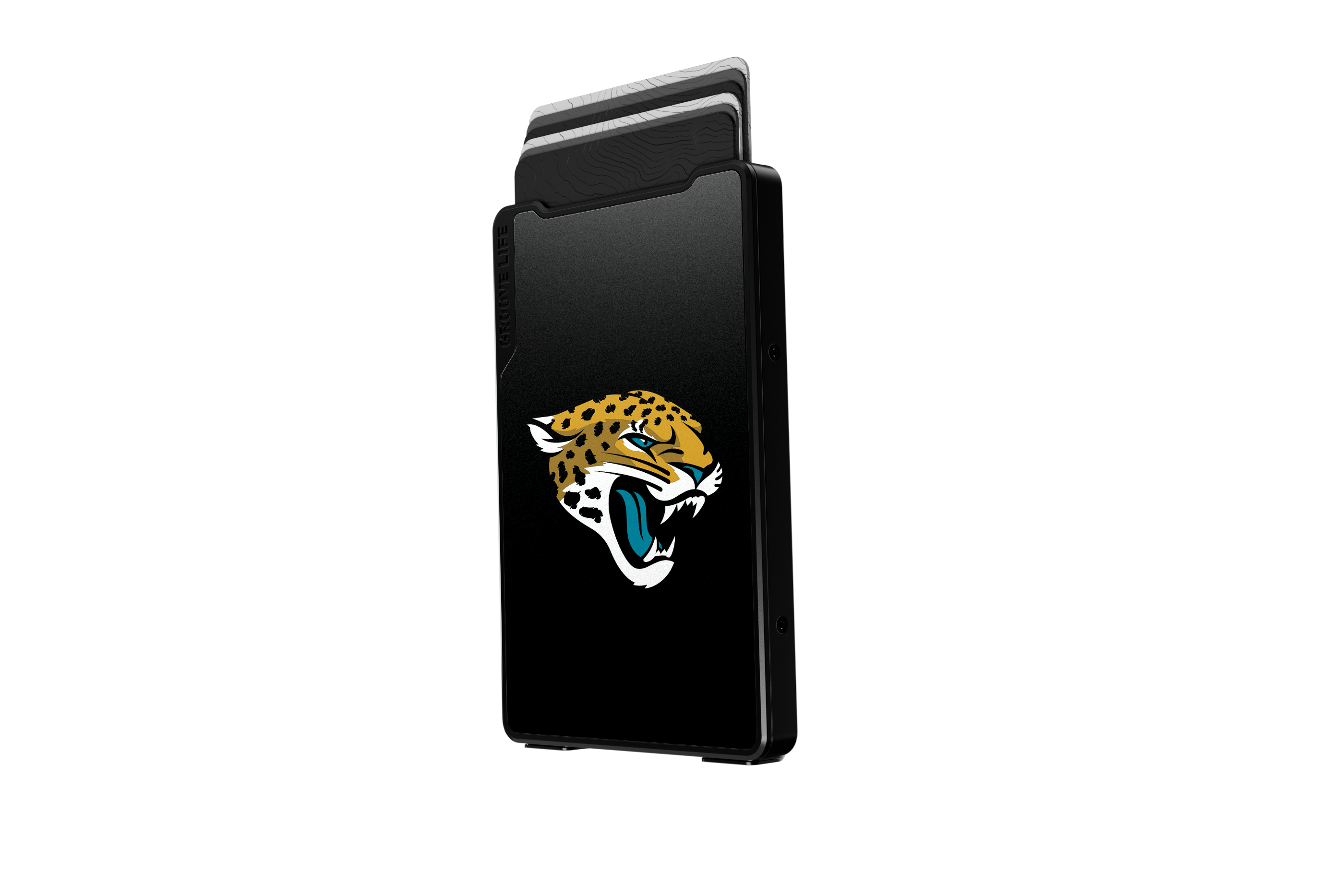 jacksonville jaguars groove wallet Money Clip Brown Leather Go Black Leather Go view 3