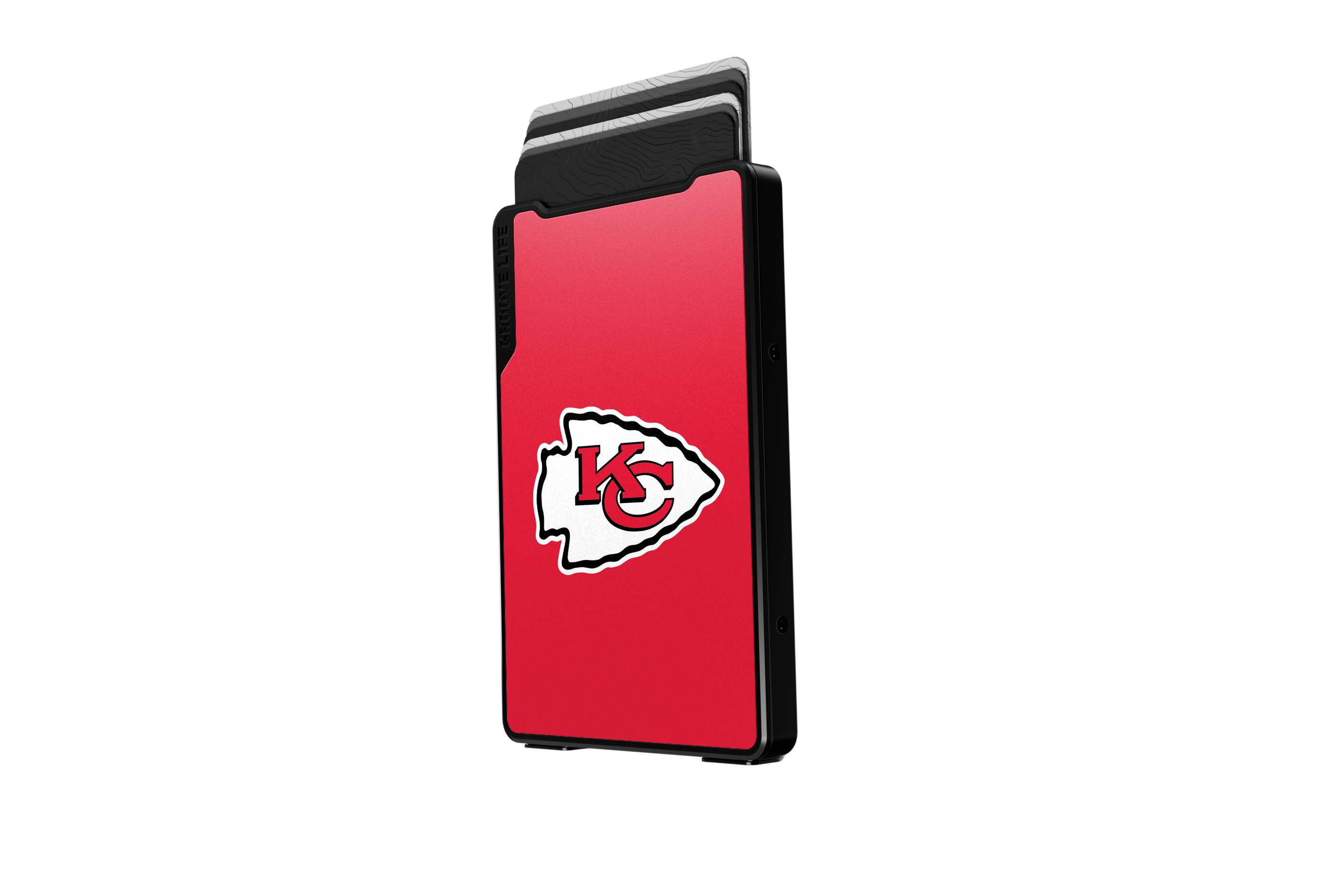 Kansas city chiefs groove wallet Money Clip Brown Leather Go Black Leather Go view 3