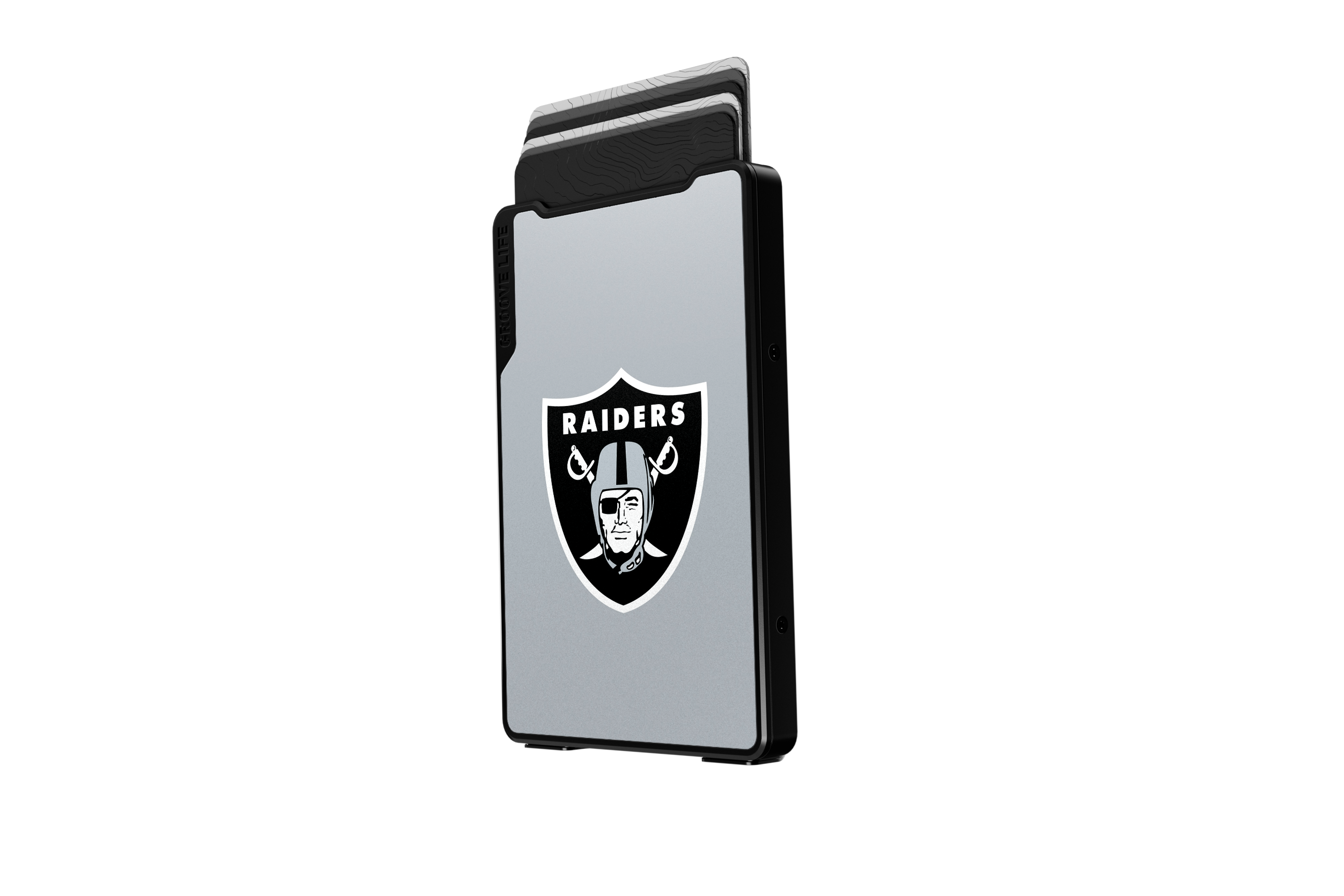 las vegas raiders groove wallet Money Clip Brown Leather Go Black Leather Go view 3