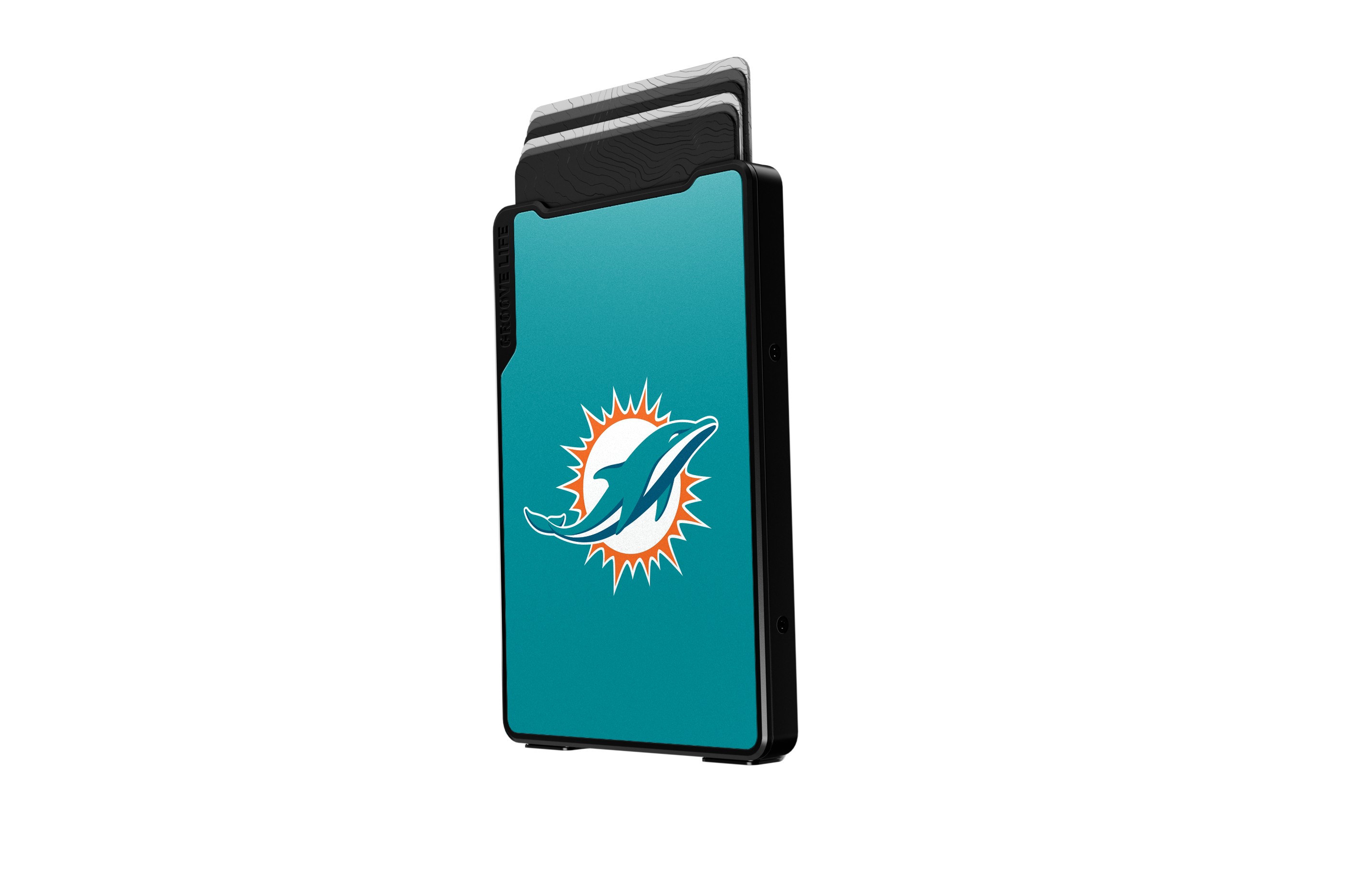 miami dolphins groove wallet Money Clip Brown Leather Go Black Leather Go view 3