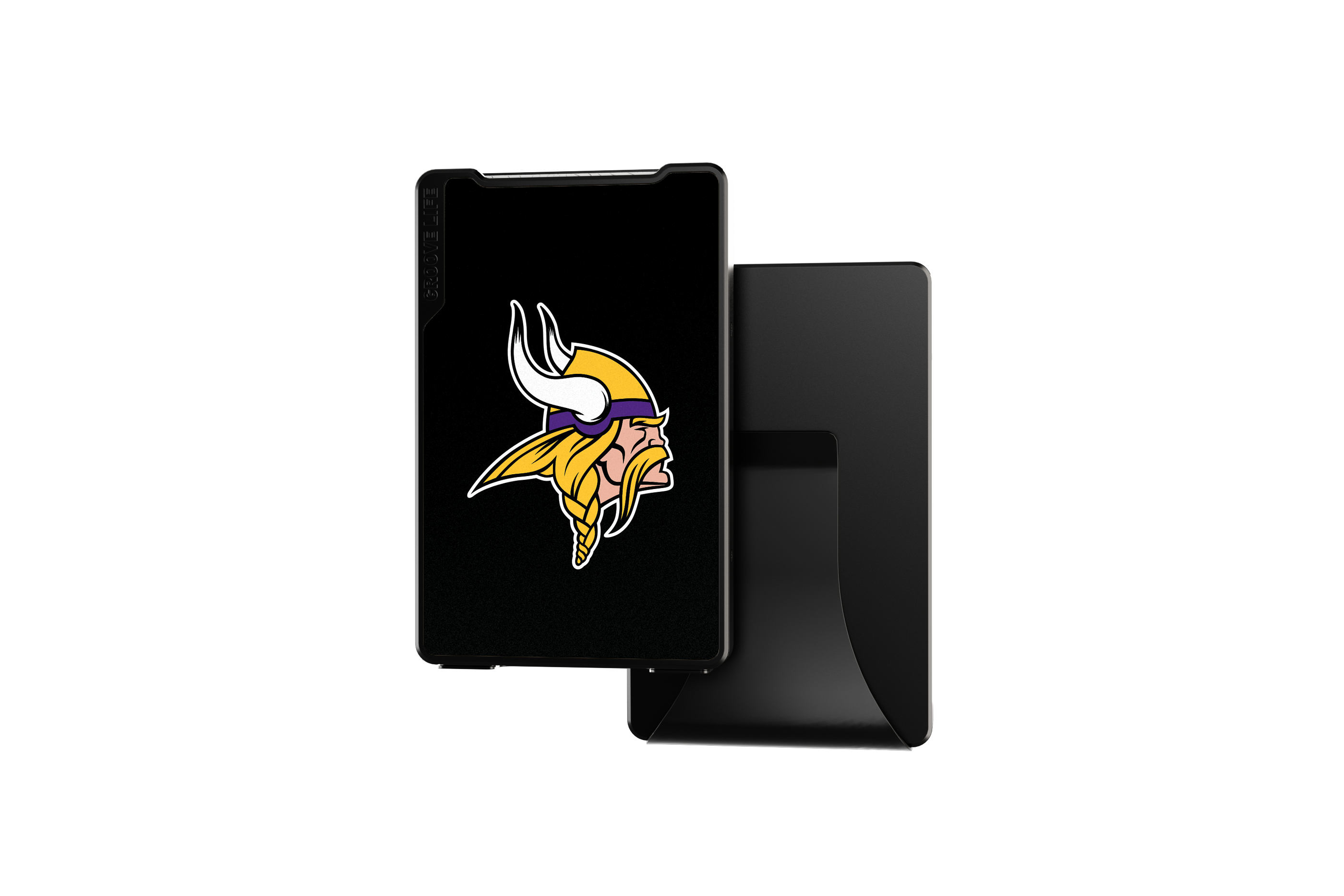 minnesota vikings groove wallet Money Clip Brown Leather Go Black Leather Go view 1