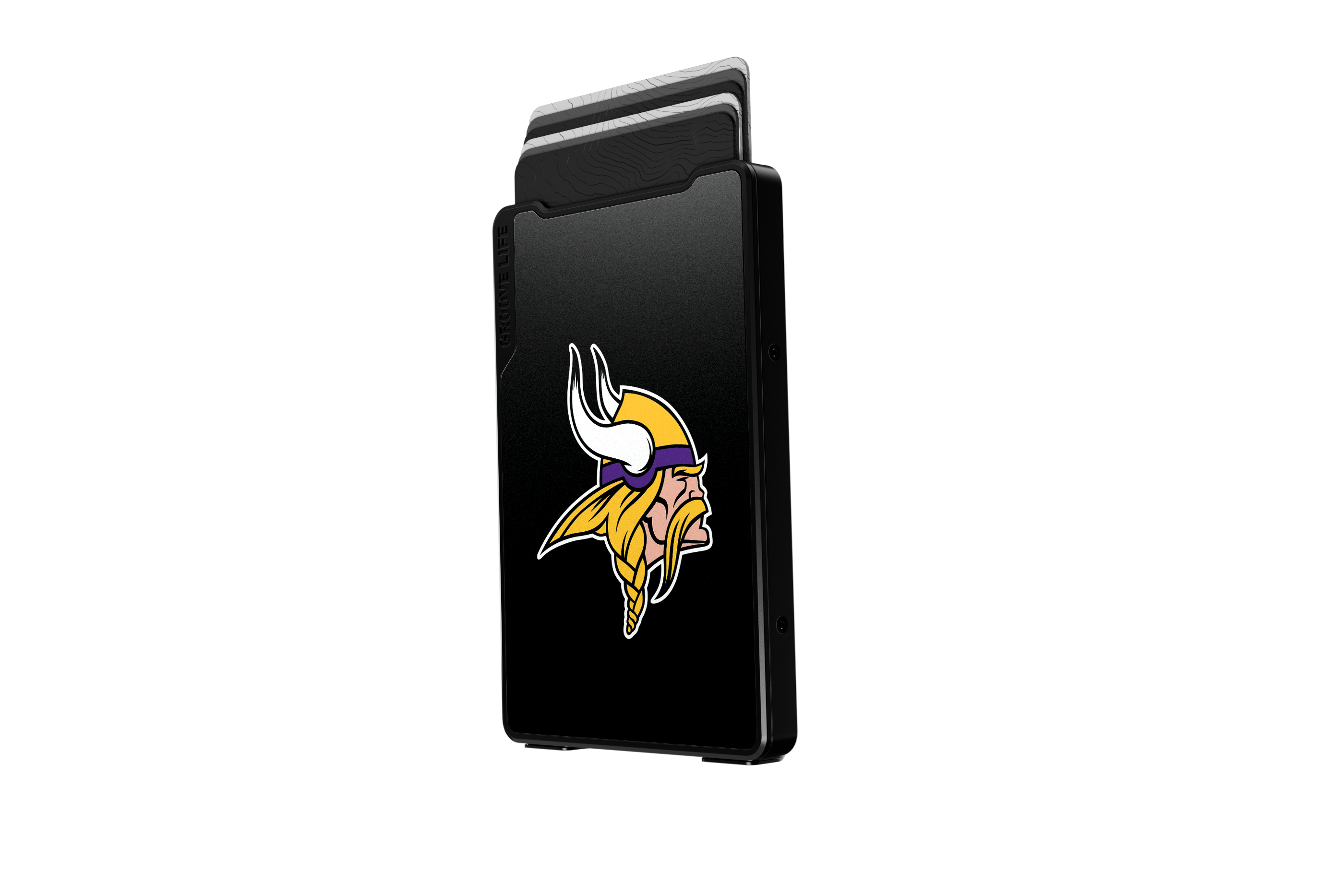 minnesota vikings groove wallet Money Clip Brown Leather Go Black Leather Go view 3