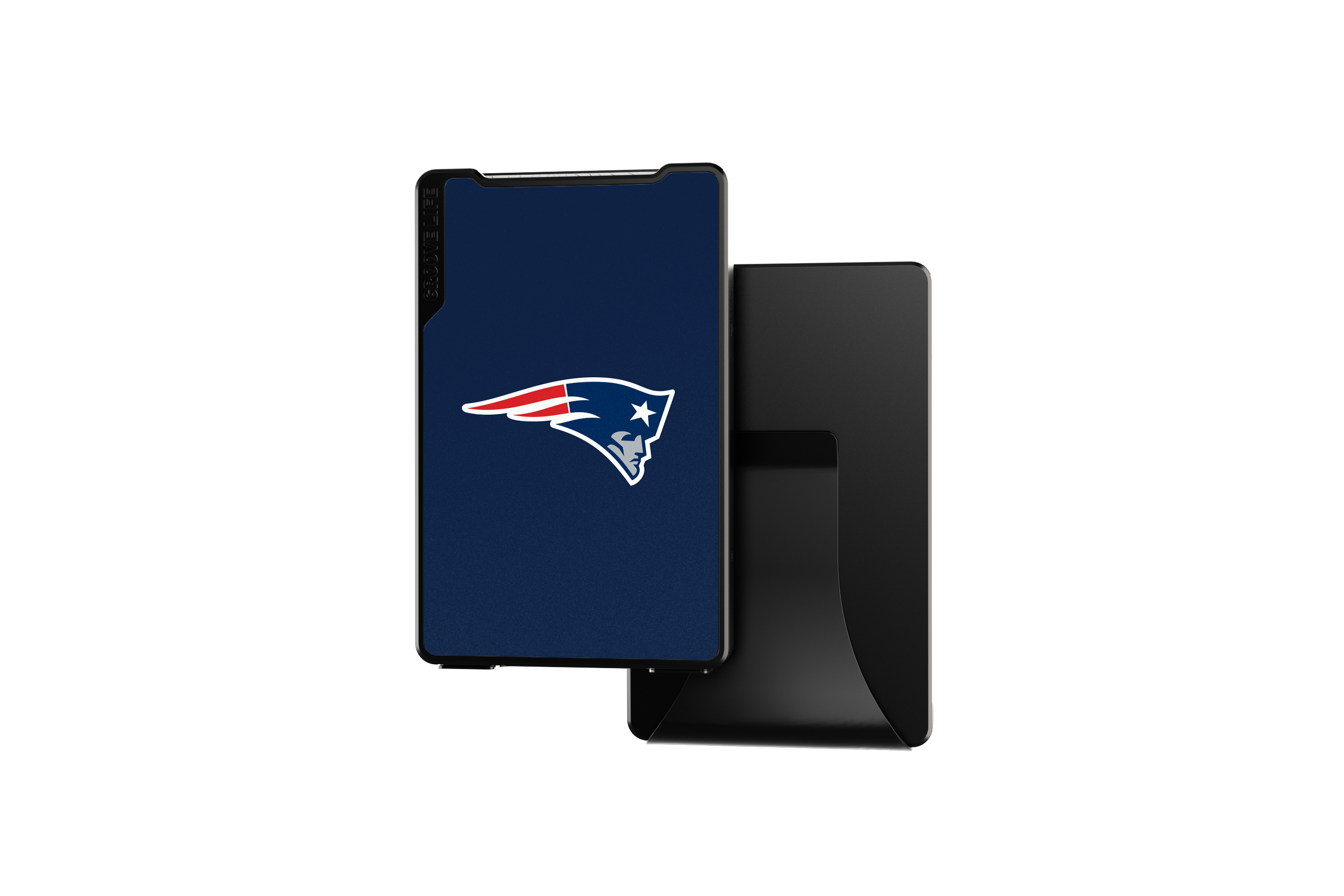 new england patriots groove wallet Money Clip Brown Leather Go Black Leather Go view 1