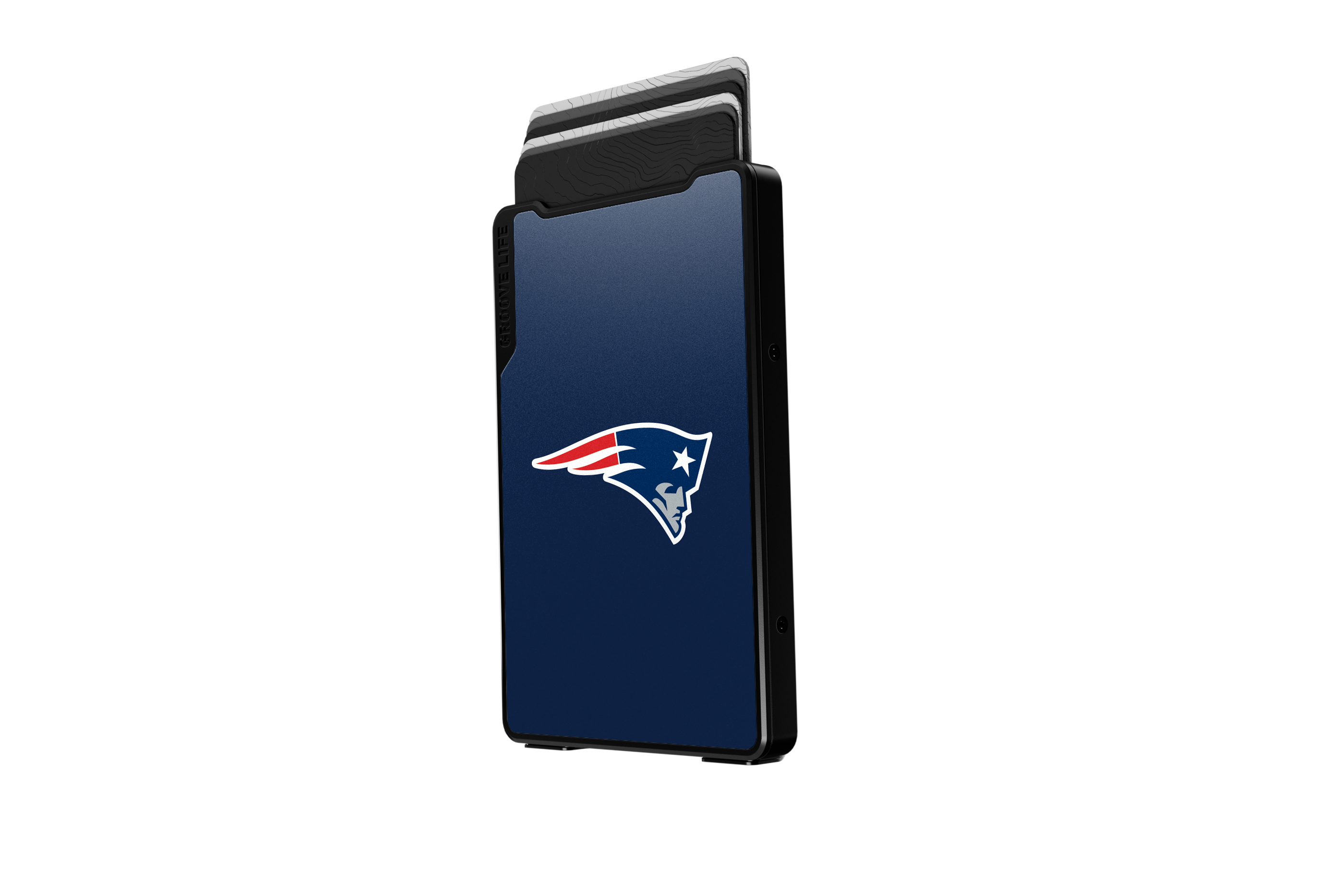 new england patriots groove wallet Money Clip Brown Leather Go Black Leather Go view 3