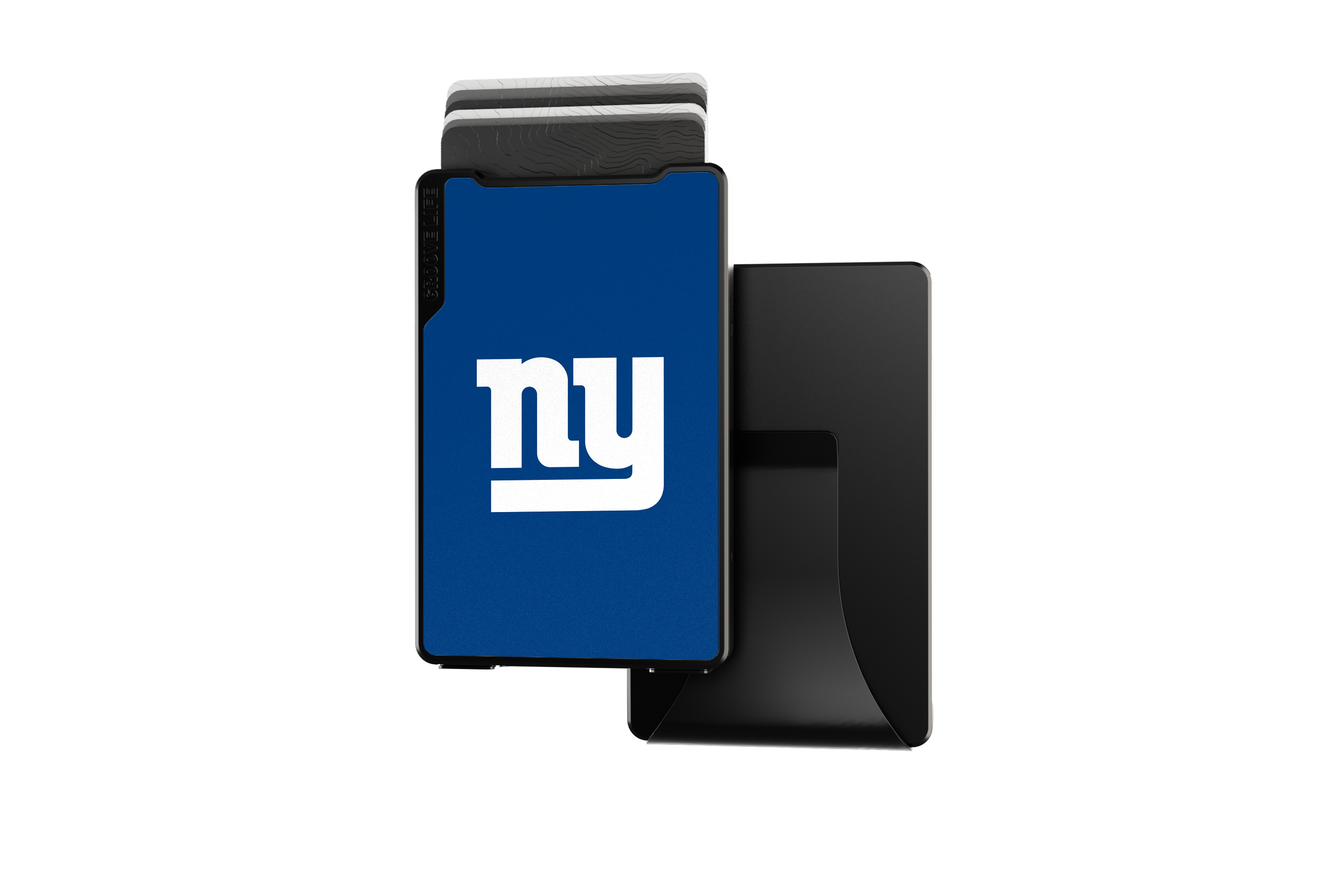 new york giants groove wallet Money Clip Brown Leather Go Black Leather Go view 2