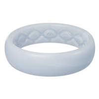 pearl gray solid thin ring view 1