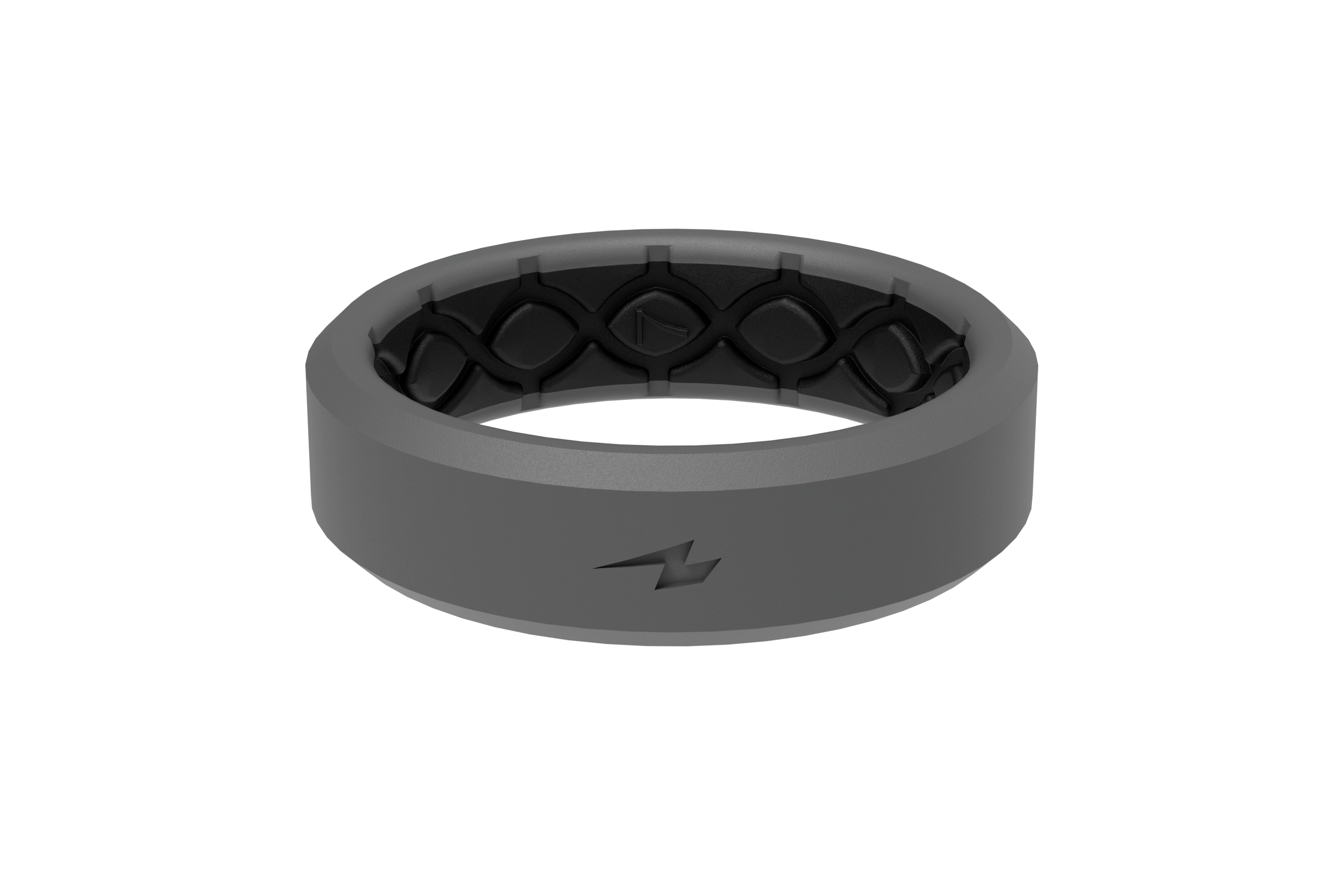 Zeus Storm Grey Thin Ring View 1