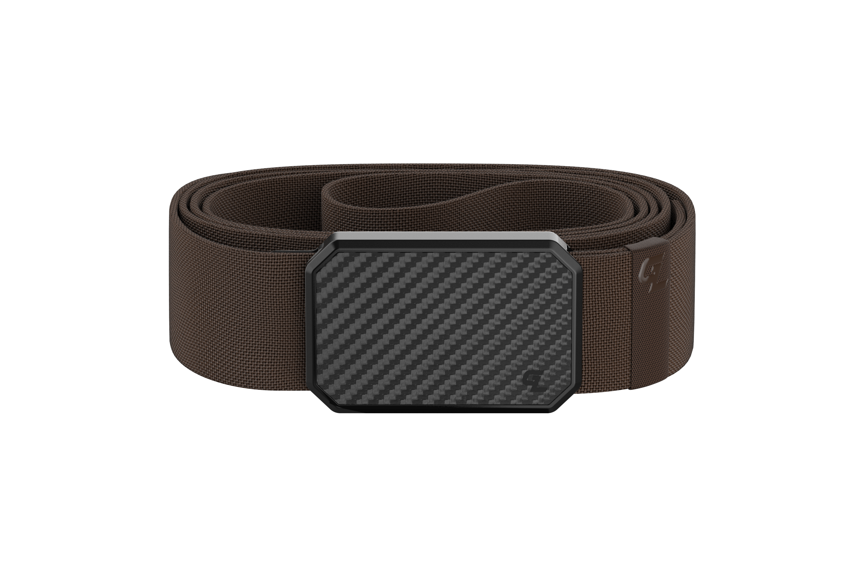 Carbon Fiber Brown Belt Front View