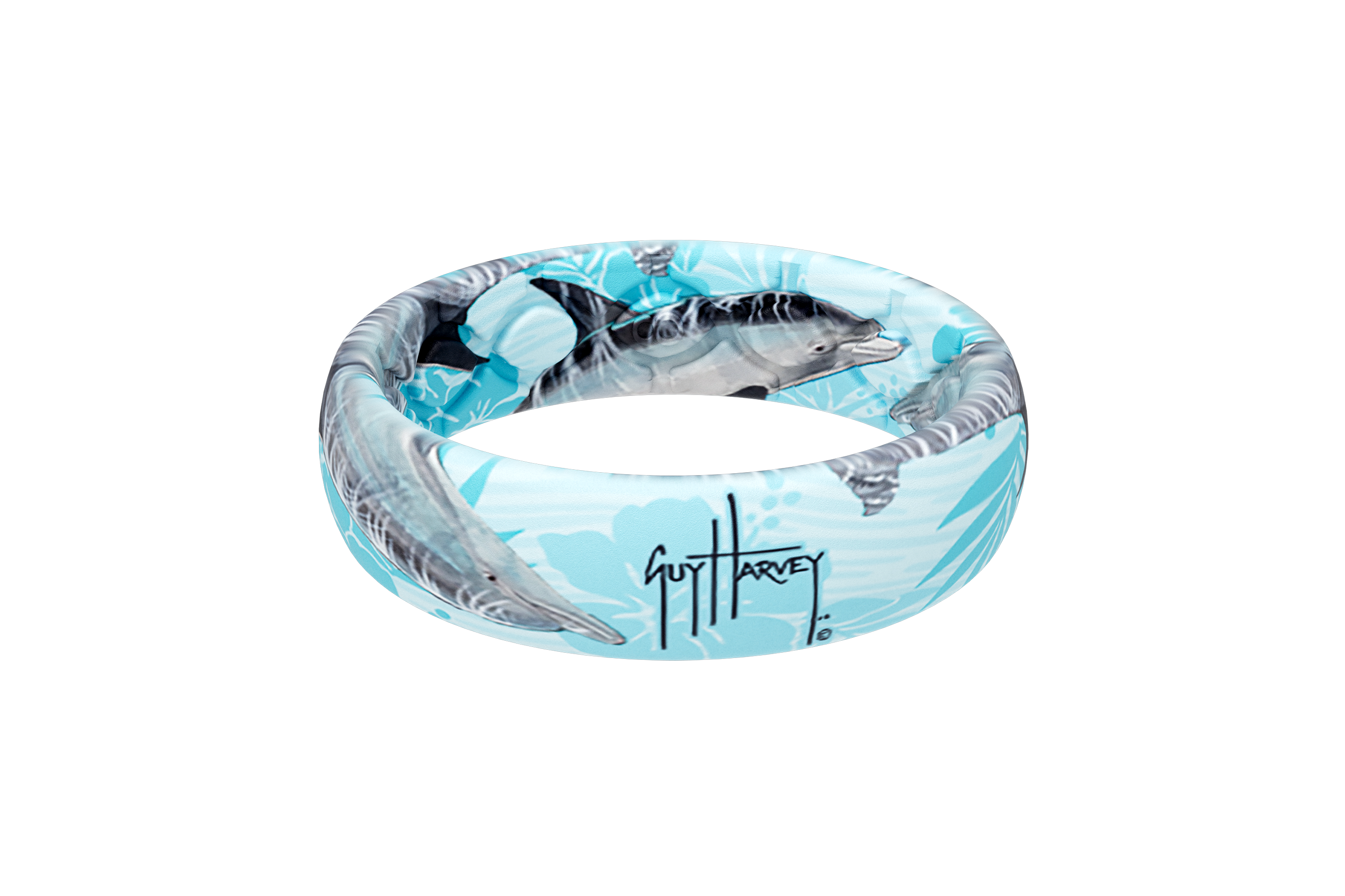 Guy Harvey Thin Dolphin Ring View 1