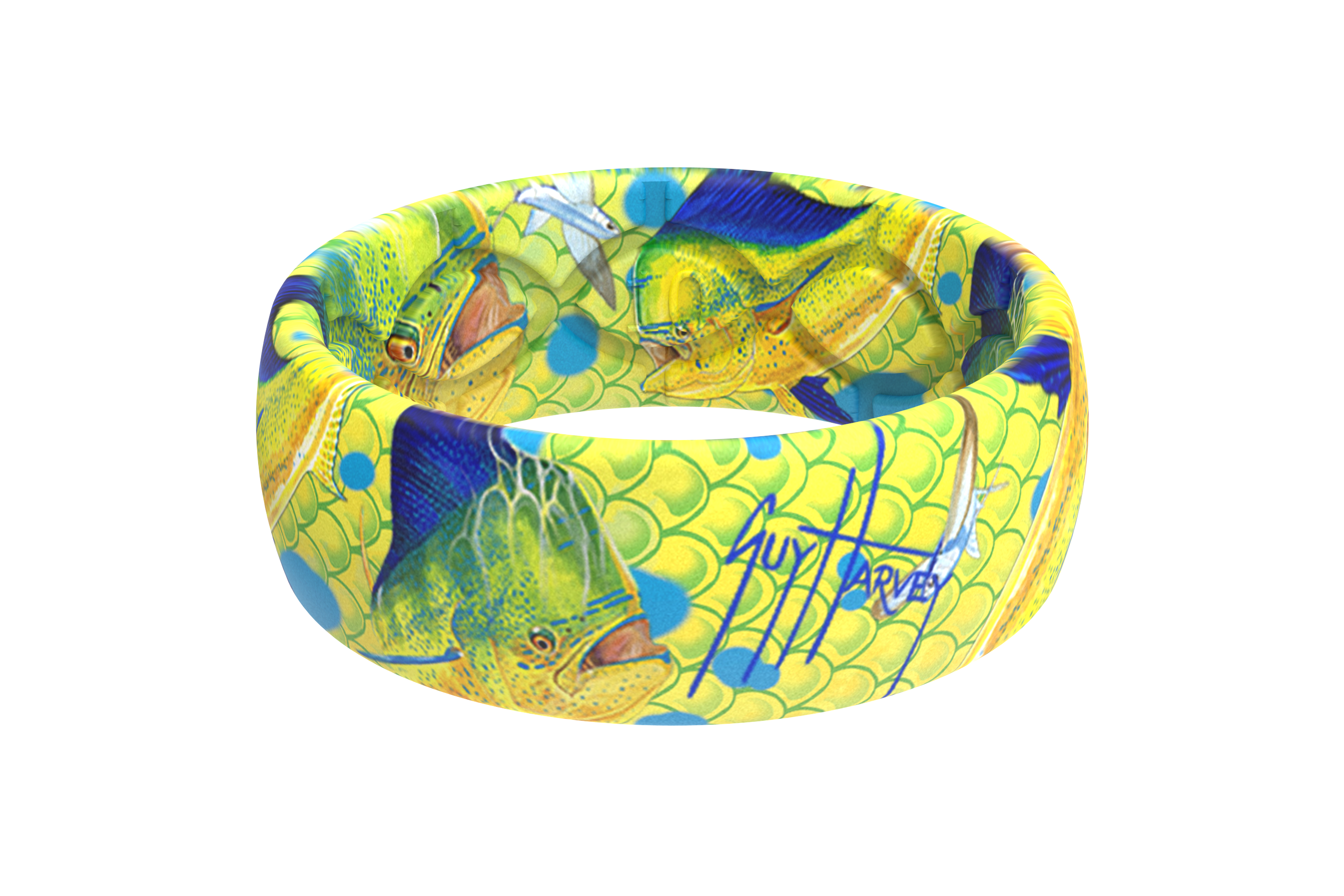 Guy Harvey Mahi Skin Groove Ring® view 1