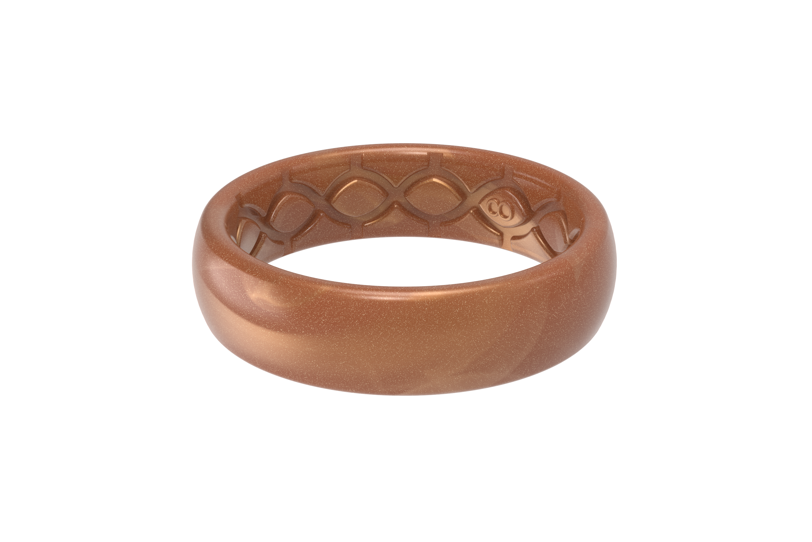 Solid Copper Thin Ring view 1