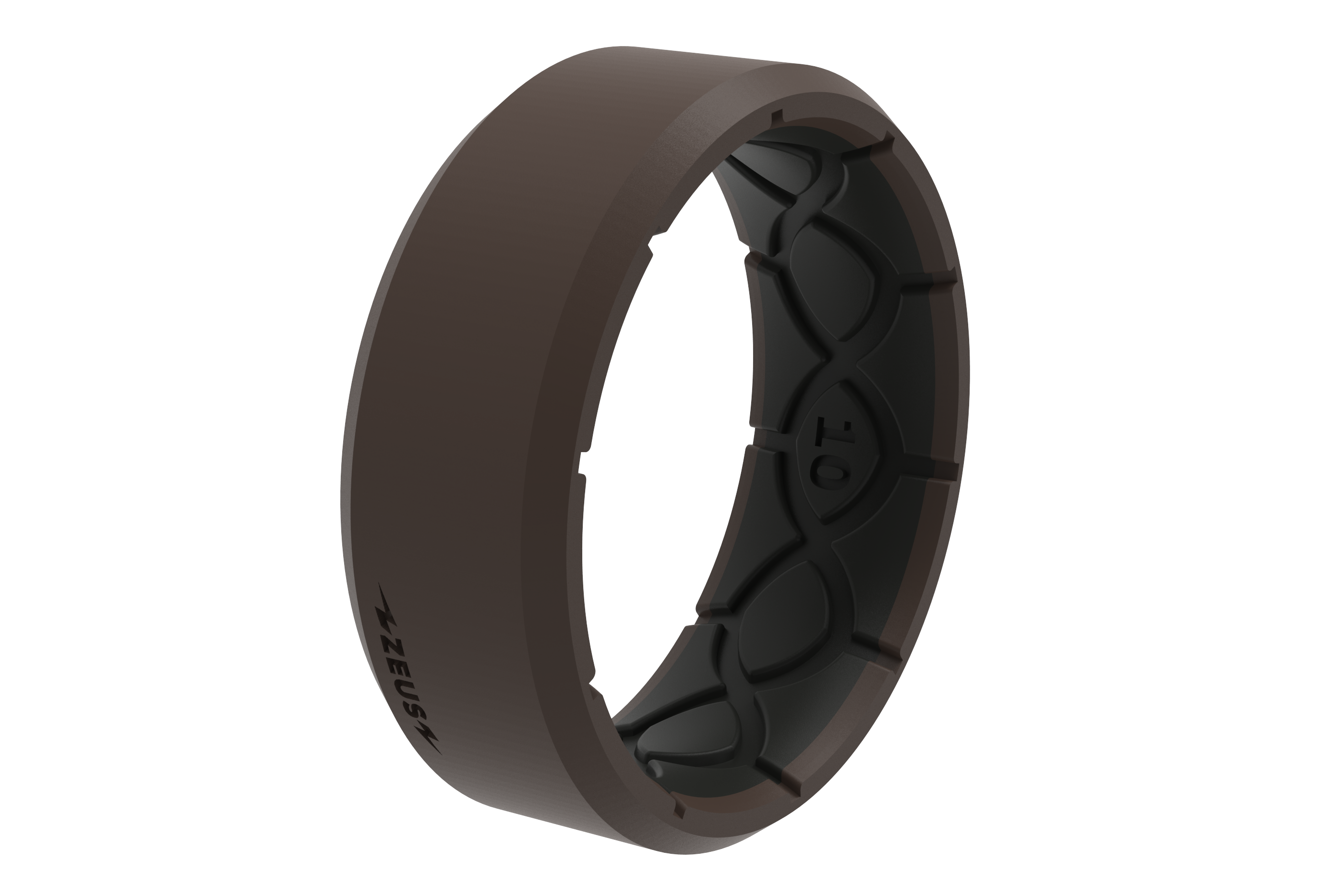 Zeus Edge Dark Earth Ring on its side